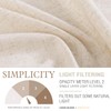 jinchan Beige Kitchen Curtains Linen Tier Curtains 45 Inches Farmhouse