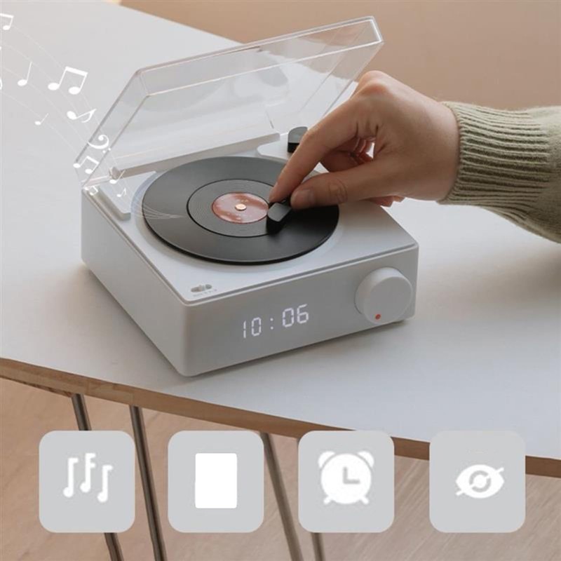 Record Player, 3 Modes Record Player with Bluetooth Speaker, Portable