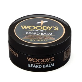 Woody's 2-in-1 Beard Balm for Men, Beard Conditioner and Style Wax, with Blend of Coconut Oil, Panthenol, and Natural Beeswax 2-Ounce, 1-pack