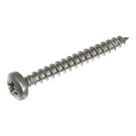 SECCARO Chipboard Screw 4 x 35 mm Stainless Steel V2A VA A2 Fully Threaded Wood Screw Phillips / PZ (Pack of 200)