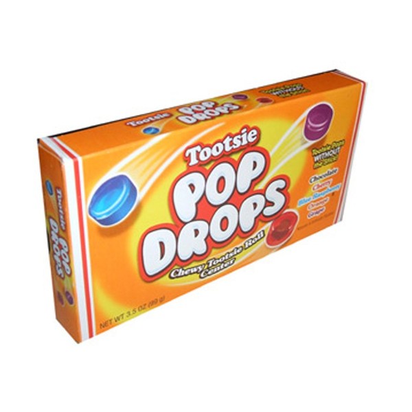 Tootsie Pop Drops Candy 3.5 Ounce Theater Size Packs 12 Boxes