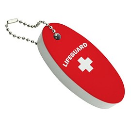 GRAPHICS & MORE Lifeguard Red and White Floating Keychain Oval Foam Fishing Boat Buoy Key Float
