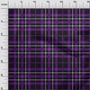 oneOone Polyester Spandex Purple Fabric Tartan Dress Material Fabric Print