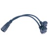 IEC 320 C14 to 2 x C13 90 Degree Power