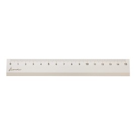 Kyoei Plastic KLR-15-SI Pole LR Aluminum Ruler 5.9 inches (15 cm), Silver, Made in Japan