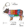 TrendGate Acrylic Key Chain, Meat Part, Illustration, Convenient, Fun, Funny,
