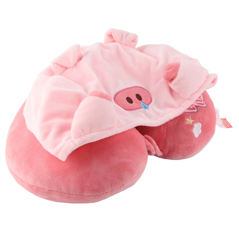 Hooded Neck Pillows Hoodie U Shape Travel Pillow Head Chin