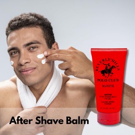 Beverly Hills Polo Club After Shave Balm for Men - Ignite 5oz Soothing Aftershave