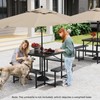 Giantex Picnic Table Bench Set for 4-8 People, 34" Outdoor
