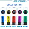 Cenforge 1/2" Drive Lug Nut Socket Set, Metric 17 19