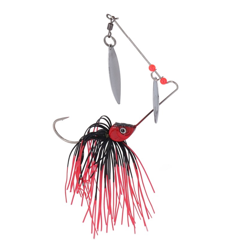 4pcs Fishing Rotating Sequin Aluminum Alloy Composite Beard Lures for
