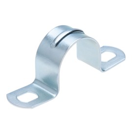 U Type Pipe Bracket for 22mm Diameter Pipe, Anchor Clamp, Pipe Saddle Clamps, Grip Clamp, U Shaped Half Tube Fittings for Pipes, Cables, Garden Hoses (Pack of 15)