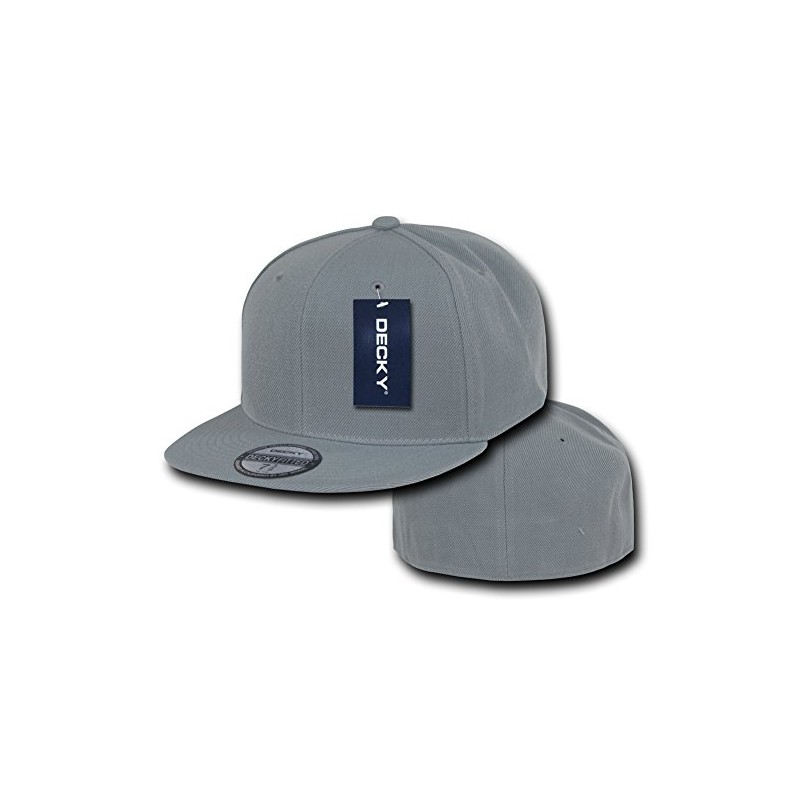 DECKY Retro Fitted Cap, Grey, 7 5/8