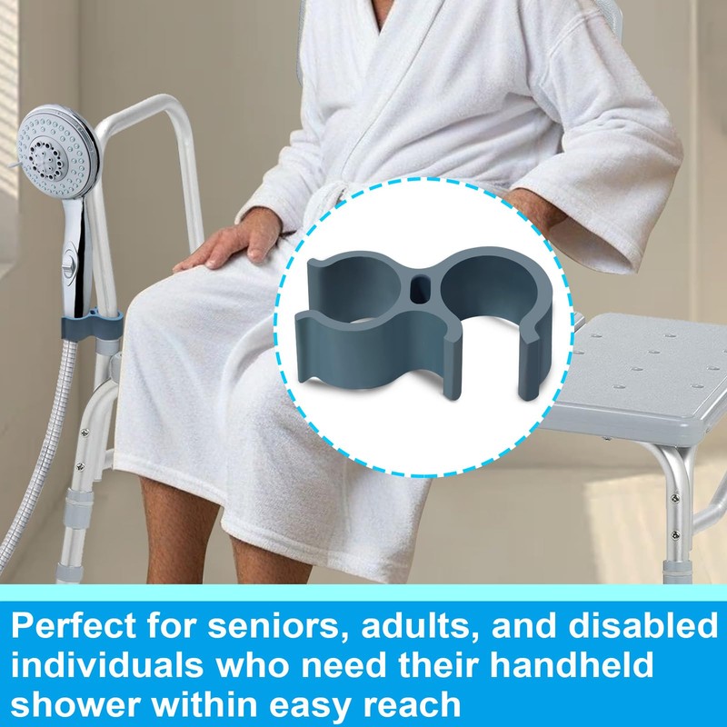 Aliseniors 2 Pack Shower Head Holder Attachment for Shower Chair,