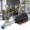 Angle Seat Valve Air Actuated Thread Connection Stainless Steel Thickened