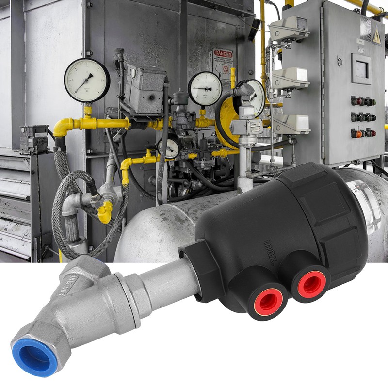Angle Seat Valve Air Actuated Thread Connection Stainless Steel Thickened