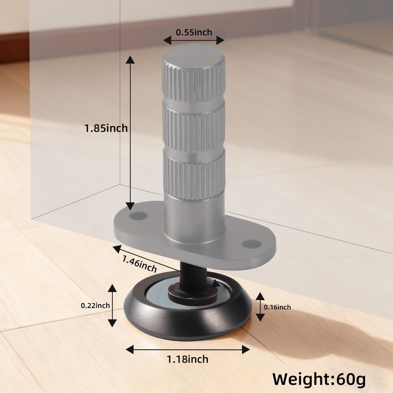 PANALI Magnetic Door Stopper,New Update Hidden Retractable Powerful Magnetic Door
