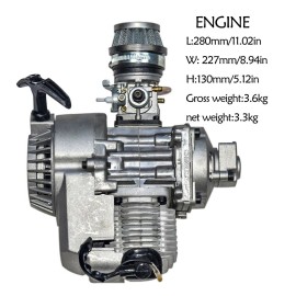 Does Not apply 49cc 2 stroke Pull Engine Motor + Electric Motor Pocket PIT Quad Dirt Bike ATV