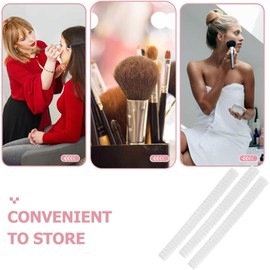 Healeved 60 Fundas Flexibles Para Brochas De Maquillaje Malla Protectora Para Cepillos Cosméticos Cubierta Extensible Para Protección Y Transporte Seguro De Brochas En Viajes