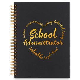 akeke School Administrator Spiral Notebook Gifts for Women, Thank You Appreciation Gift for School Administrator Office Supplies Spiral Notebooks AMM28