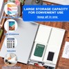 Chivertion 1 Pcs Aluminum 11'' x 17'' Clipboard with Storage