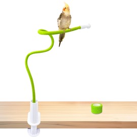 Bird Perch Stand,Bird Training Portable Tabletop Platform,Flexible Parrot Perch Stand,Indoor Bird Stands for Parakeets Lovebirds Conure Cockatiel Finch Budgies or Other Small and Medium Sized Birds