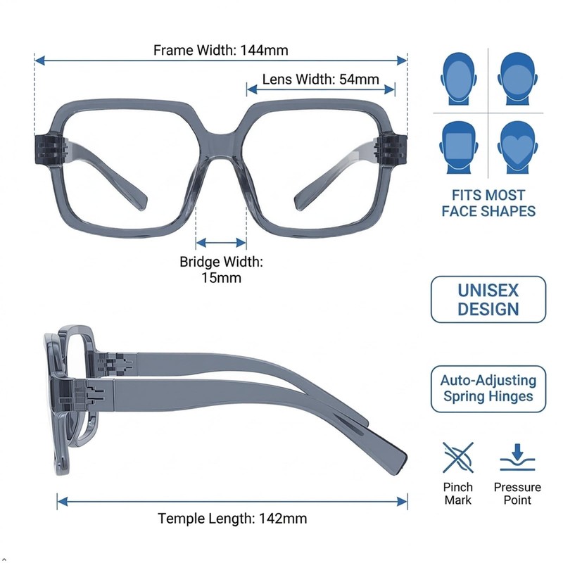 Eyekepper Reading Glasses Men 2.25, Readers for Women, 6 Pack