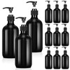 Tessco for you 12 Pack Black Soap Dispenser Empty Plastic