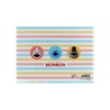 Puppetson A5 Clear File 3 Pockets Border Stationery Made in