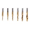 6Pcs Hex Shank Drill High Speed Steel Tap Chamfer Spiral