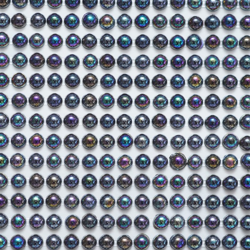 XIAXIN Rhinestone Black Pearl 3mm Color Sticker Decoration Sticker RSS-81