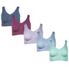 J-Line Women's Comfort Bustier Sleep Bra Without Underwire Seamless Soft