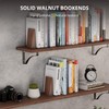 muso wood Book Ends, Handmade Wooden Bookends for Heavy Books,