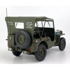 Platz IT3635SP 1/24 US Army, 1/4 Ton, 4 x 4 Truck, 80th Anniversary with Stencil Sheet for Painting, Plastic Model