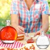 Maxdot 12 Pcs Glass Maple Syrup Bottles Clear Reusable Glass