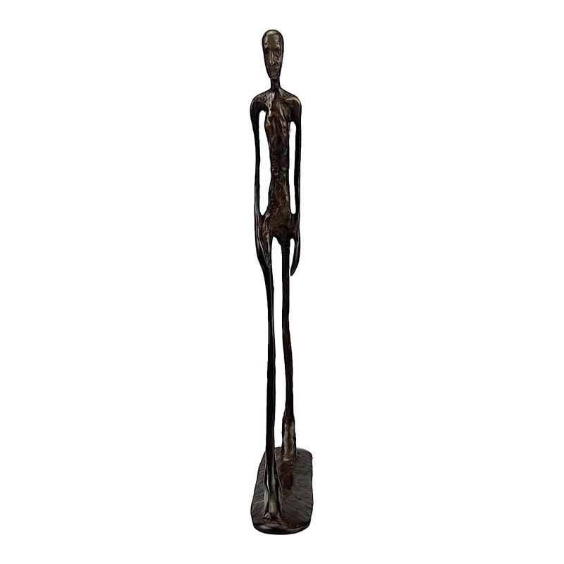 Generic Giacometti Statue Sculpture Walking Man Real Bronze Replica Vintage