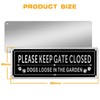 Please Close the Gate Sign Dog, Dog Signs for Gates