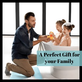 SONORO KATE Bathroom Rugs, Ultra Absorbent & Non-Slip Memory Foam Bath Rugs, Machine Washable Bathroom mats, Soft Velvet Bath Mats，Easier to Dry for Bathroom Floor Rugs (44"×26", Spa Blue)