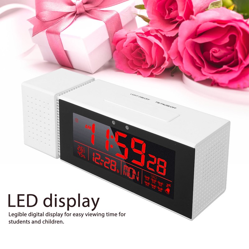 LED Digital Clock Human Motion Sensor Night Light Electronic Clock