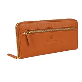 Les.conni Reconni Women's Round Zipper Long Wallet, For Women, Mother's Day, Birthday, Anniversary, Christmas, Gift, Camel