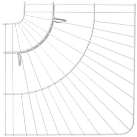 Rubbermaid Commercial Products FreeSlide Wire Shelving, 16-Inch, White, Closet organizer and Storage, Floating Corner Shelves/Clothes Rack for Laundry Room/Closet/Basement