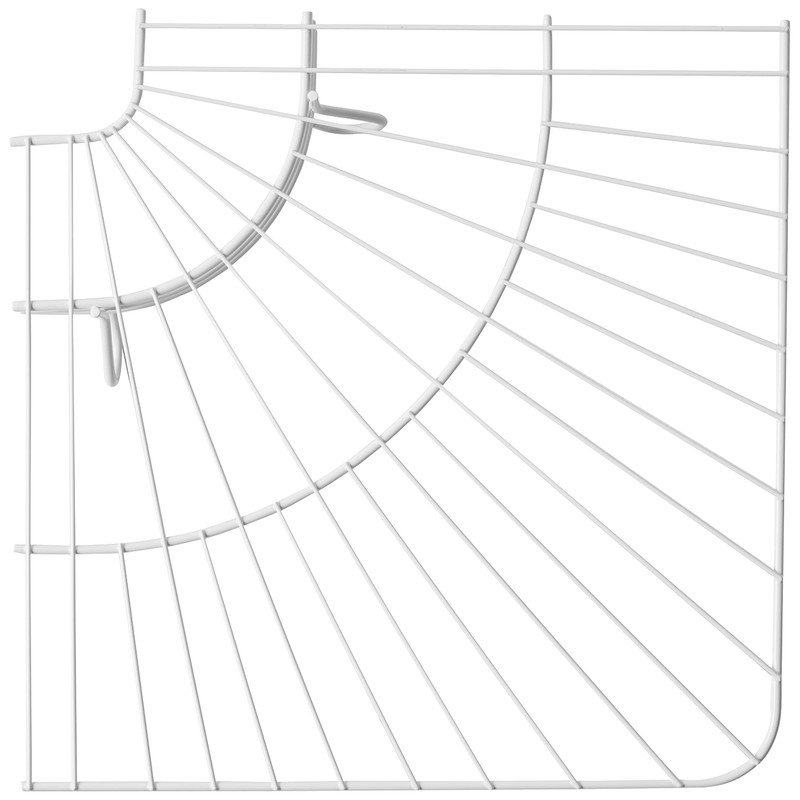 Rubbermaid Commercial Products FreeSlide Wire Shelving, 16-Inch, White, Closet organizer