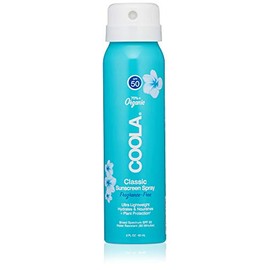 COOLA Organic Sunscreen SPF 50 Sunblock Spray, Dermatologist Tested Skin Care for Daily Protection, Vegan and Gluten Free, Fragrance Free, 2 Fl Oz