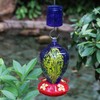 AMAURAS Glass Ant Moat for Bird Feeders (Blue)