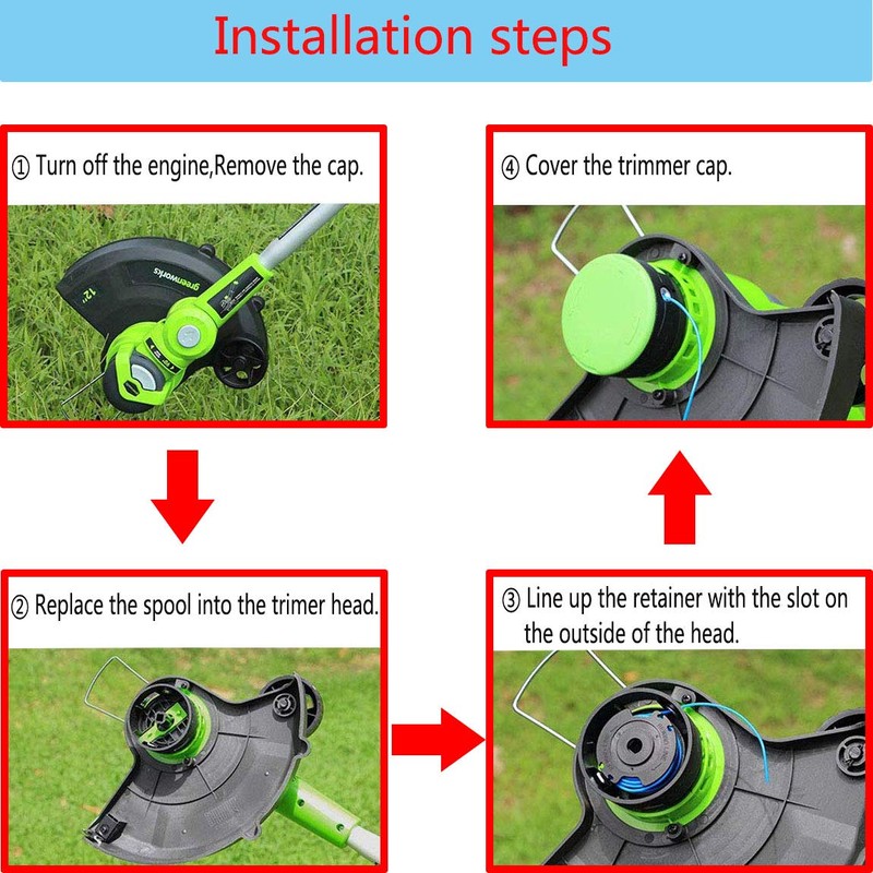 LIYYOO 29092 Replacement Trimmer Spool Line Compatible with Weed Eater