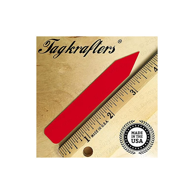 TAGKRAFTERS 4" x 5/8" RED Premium Pot Stakes - 300