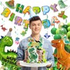 Dinosaur Birthday Decorations, Dinosaur Party Supplies for Boys, 20 Serves