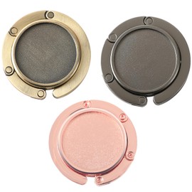 AUFIKR Handbag Hooks for Tables - Folding Table Hanger for knapsack Schoolbag,Portable Table Bag Holders for School desks or Restaurants (2Set-G&B)