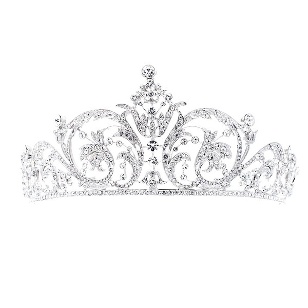 SEPBRIDALS Classic Crystal Rhinestone Wedding Bridal Tiara Tiara Royal Crown Women Hair Accessories xby158