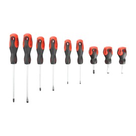 TIMCO Screwdriver Set - Assorted Sizes & Driver Bit Type - 9 Piece
